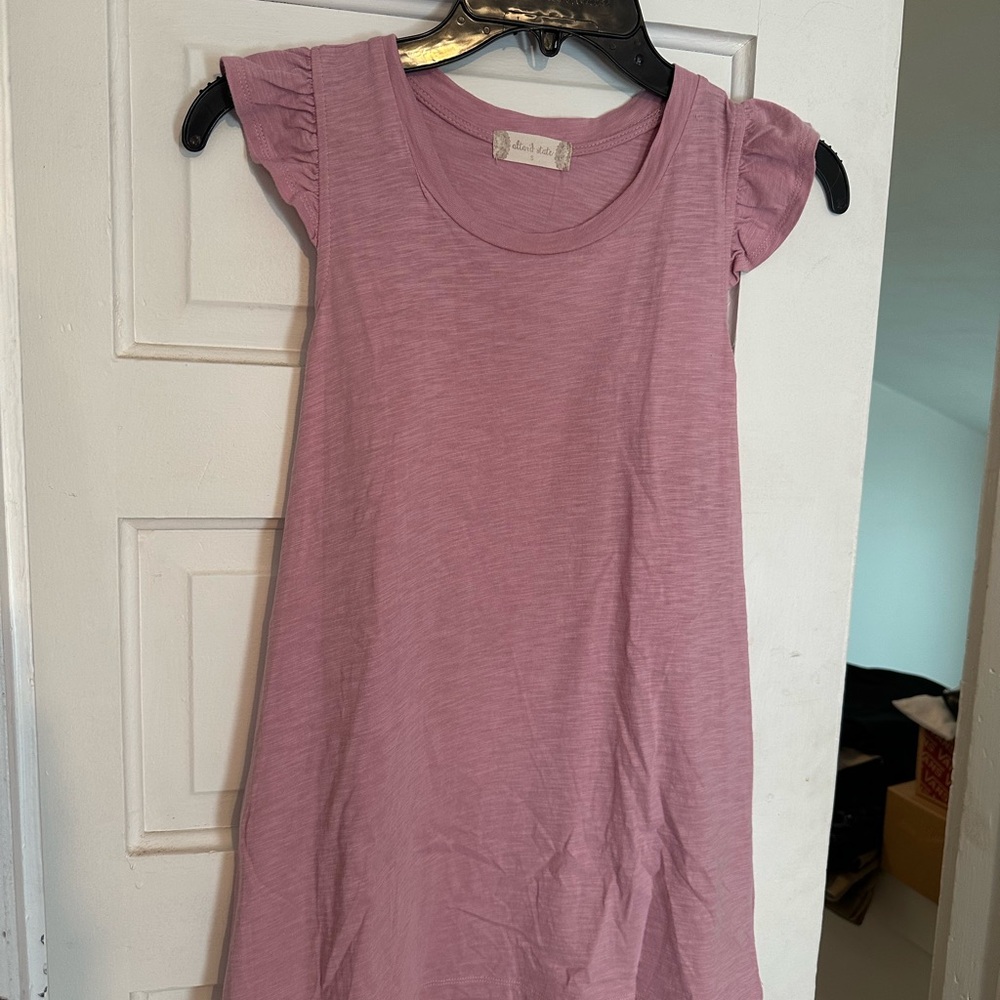Pink Ruffle Sleeve Tank